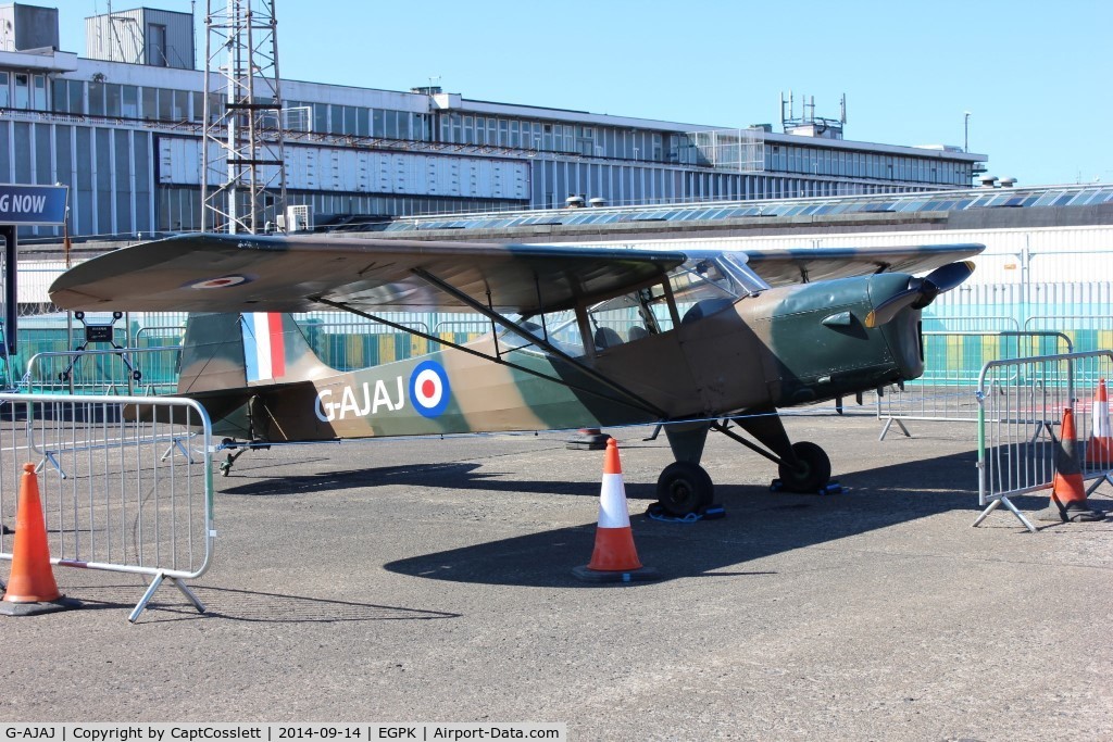 G-AJAJ, 1946 Auster J-1N Alpha C/N 2243, Open day at Prestwick Airport, Scotland. September 2014