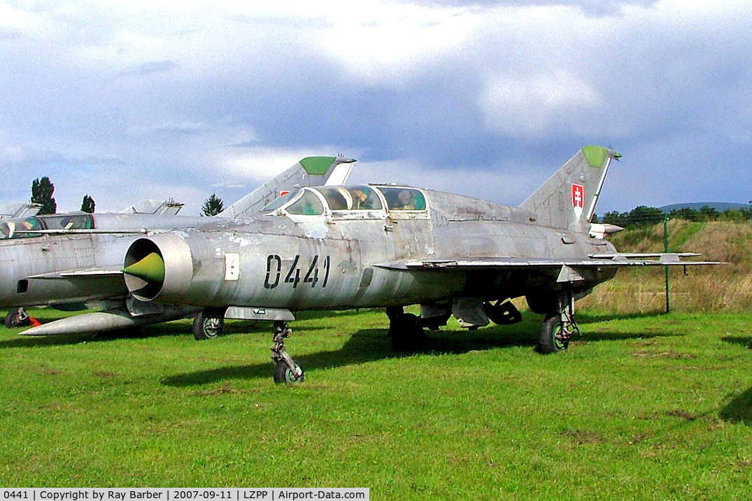 0441, Mikoyan-Gurevich MiG-21US C/N 04685141, Mikoyan-Gurevich MiG-21US Fishbed [04685141] (Slovak Air Force) Piestany~OM 11/09/2007
