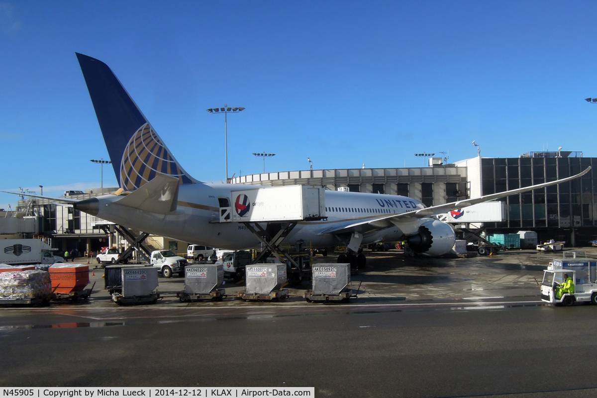 N45905, 2012 Boeing 787-8 Dreamliner Dreamliner C/N 34825, At LAX