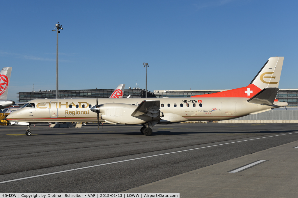 HB-IZW, 1996 Saab 2000 C/N 2000-039, Etihad Saab 2000