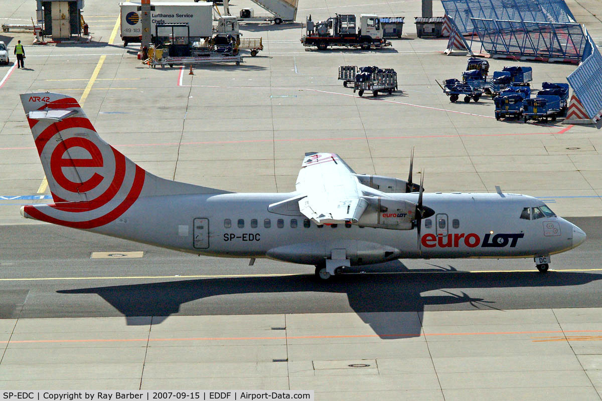 SP-EDC, 1996 ATR 42-500 C/N 526, Aerospatiale ATR-42-512 [526] (Eurolot) Frankfurt~D 15/09/2007