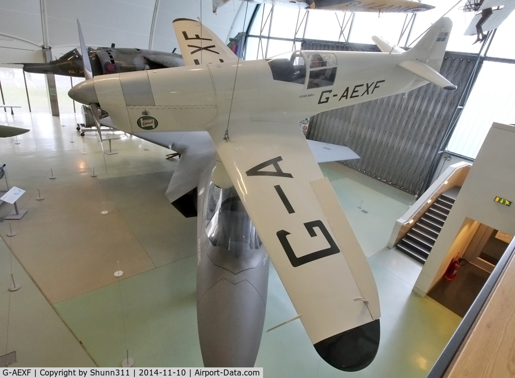 G-AEXF, Percival E-2H Mew Gull (replica) C/N Not found G-AEXF, Preserved inside London - RAF Hendon Museum