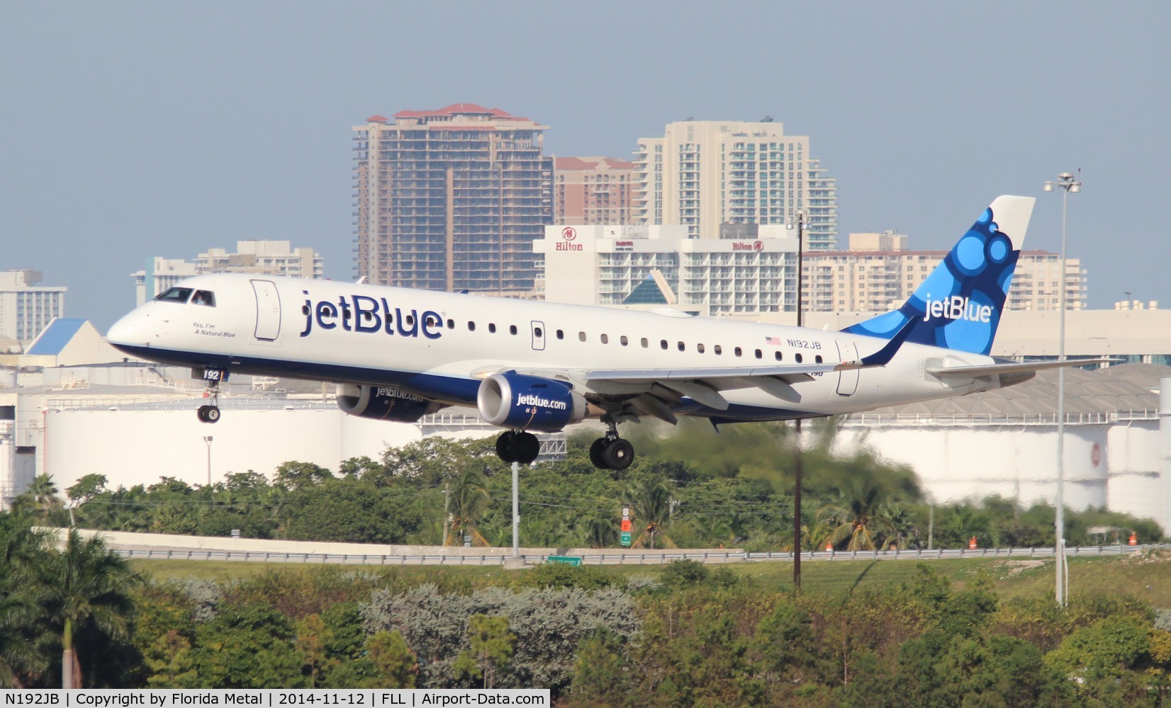 N192JB, 2005 Embraer 190AR (ERJ-190-100IGW) C/N 19000014, Jet Blue E190