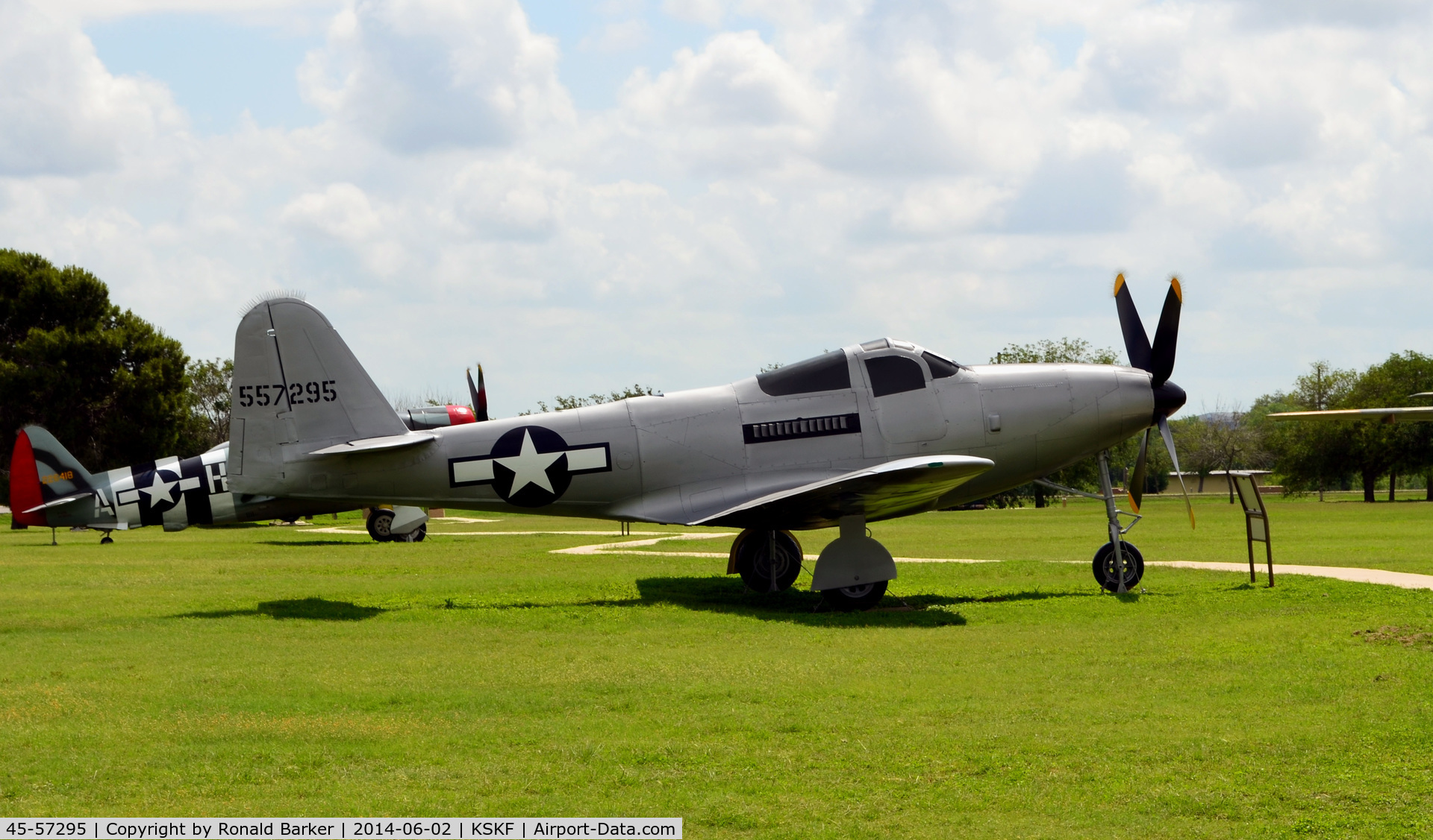 45-57295, 1945 Bell QF-63G Kingcobra C/N Not found 45-57295, LMTC Parade Field