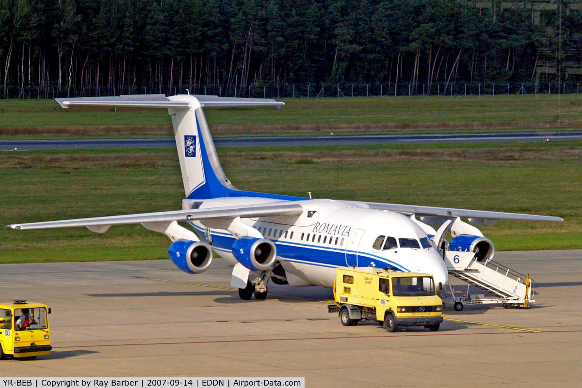 YR-BEB, 1993 British Aerospace BAe.146-200 C/N E2220, BAe 146-200 [E2220] (Romavia) Nuremburg~D 14/09/2007