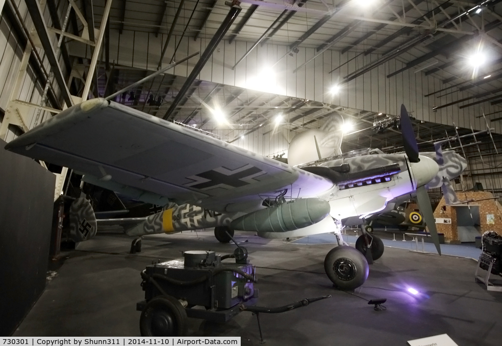 730301, Messerschmitt Bf-110G-4/R6 C/N 730301, Preserved inside London - RAF Hendon Museum