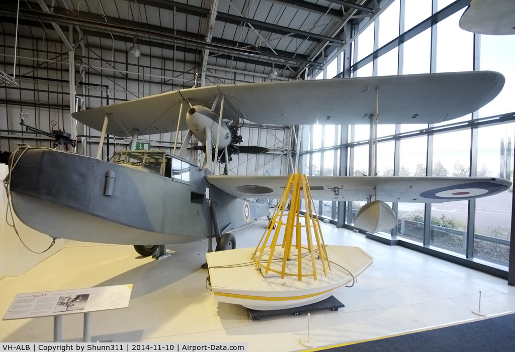 VH-ALB, Supermarine Seagull V C/N Not found A2-4/VH-ALB, Preserved inside London - RAF Hendon Museum