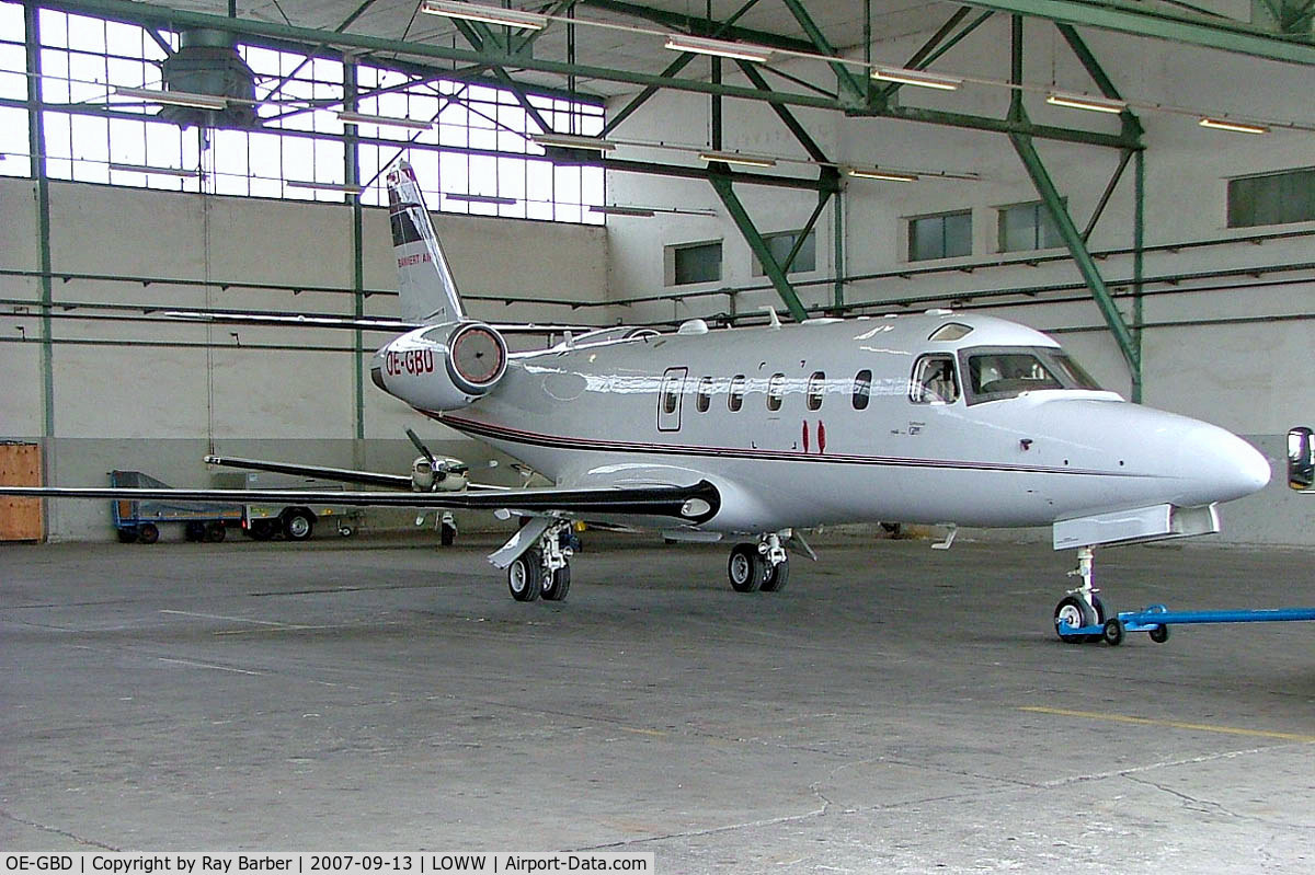 OE-GBD, 2000 Israel Aircraft Industries IAI-1125A Astra SPX C/N 133, I.A.I. 1125 Astra SPX [133] Vienna-Schwechat~OE 13/09/2007