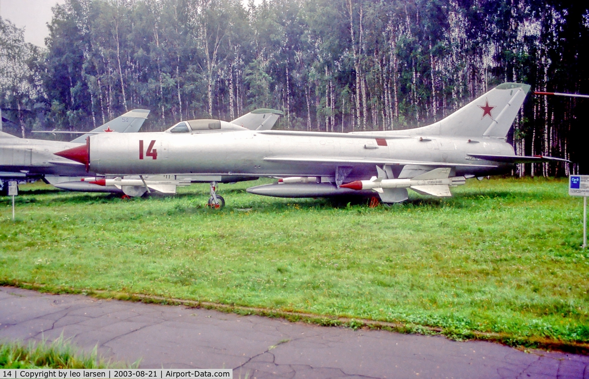 14, Sukhoi Su-11 C/N 0115307, Monino Museum Moscow 21.8.03 as 14 red