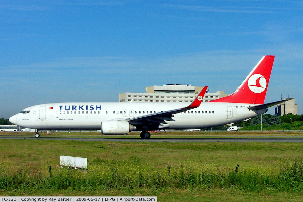 TC-JGD, 2001 Boeing 737-8F2 C/N 29788, Boeing 737-8F2 [29788] (THY Turkish Airlines) Paris-Charles De Gaulle~F 17/06/2009