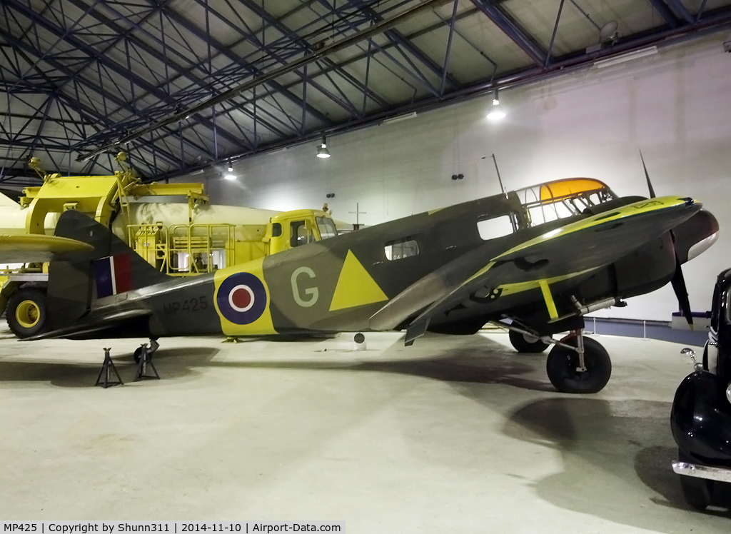 MP425, Airspeed AS.10 Oxford I C/N Not found MP425, Preserved inside London - RAF Hendon Museum