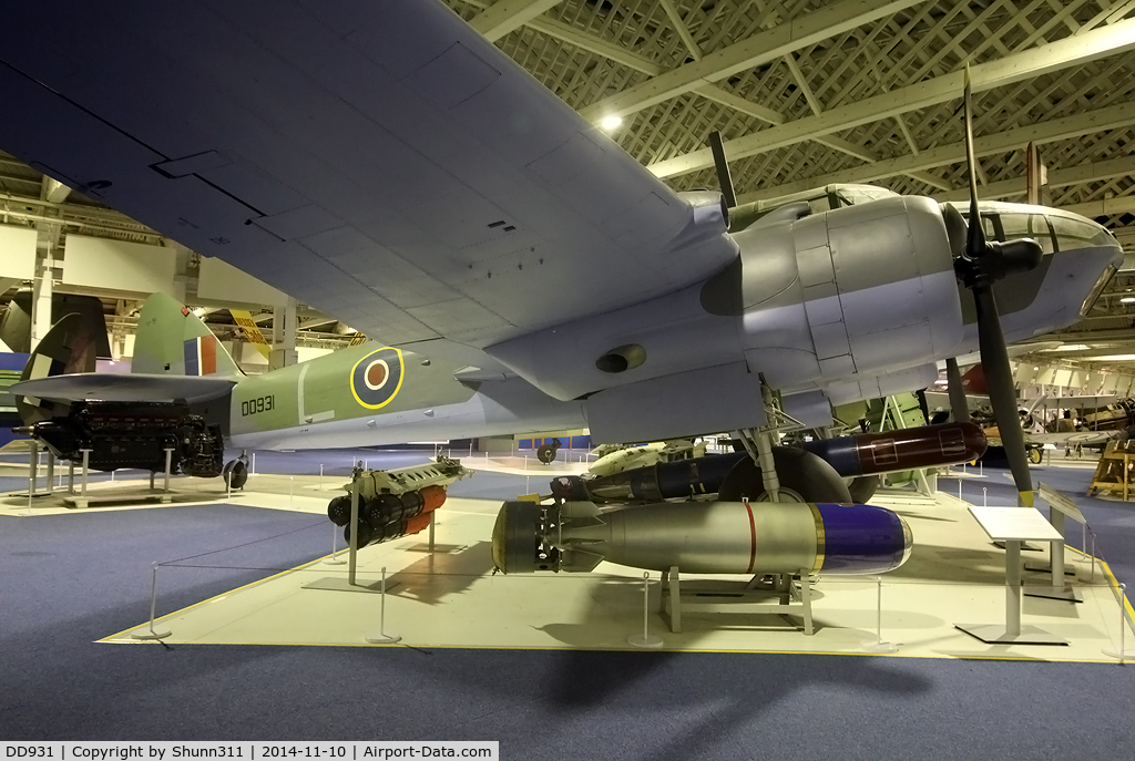 DD931, Bristol Beaufort VIII C/N Composite, Preserved inside London - RAF Hendon Museum