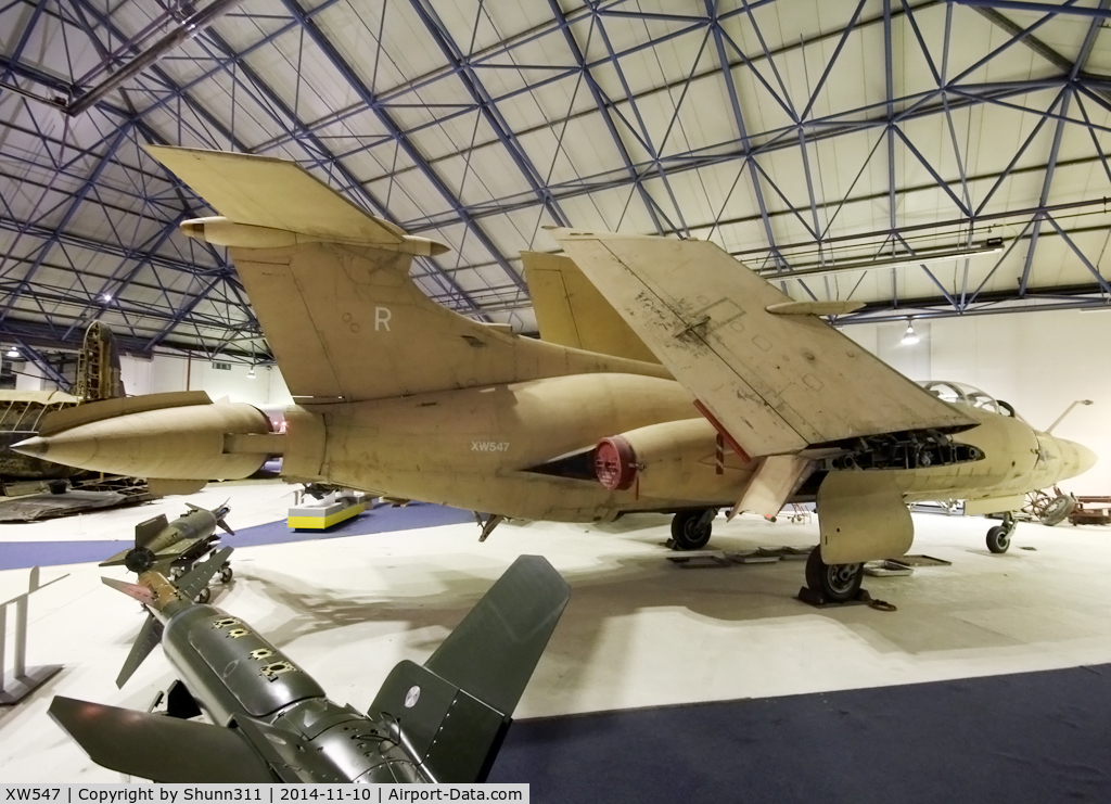 XW547, 1972 Hawker Siddeley Buccaneer S.2B C/N B3-08-71, Preserved inside London - RAF Hendon Museum