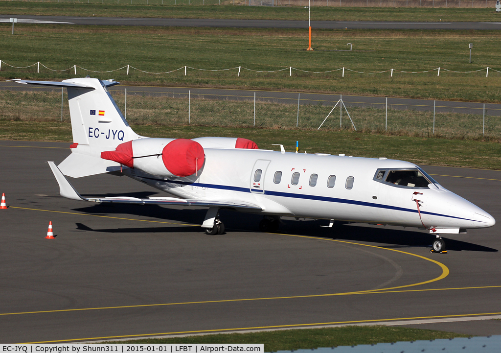 EC-JYQ, 2002 Learjet 60 C/N 60-249, Parked at the General Aviation area...