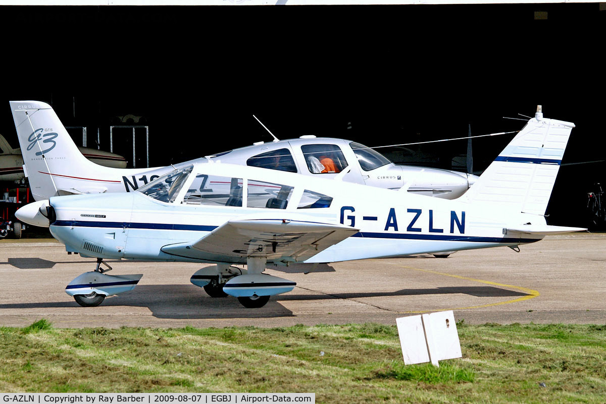 G-AZLN, 1971 Piper PA-28-180 Cherokee C/N 28-7105210, Piper PA-28-180 Cherokee F [28-7105210] Staverton~G 07/08/2009