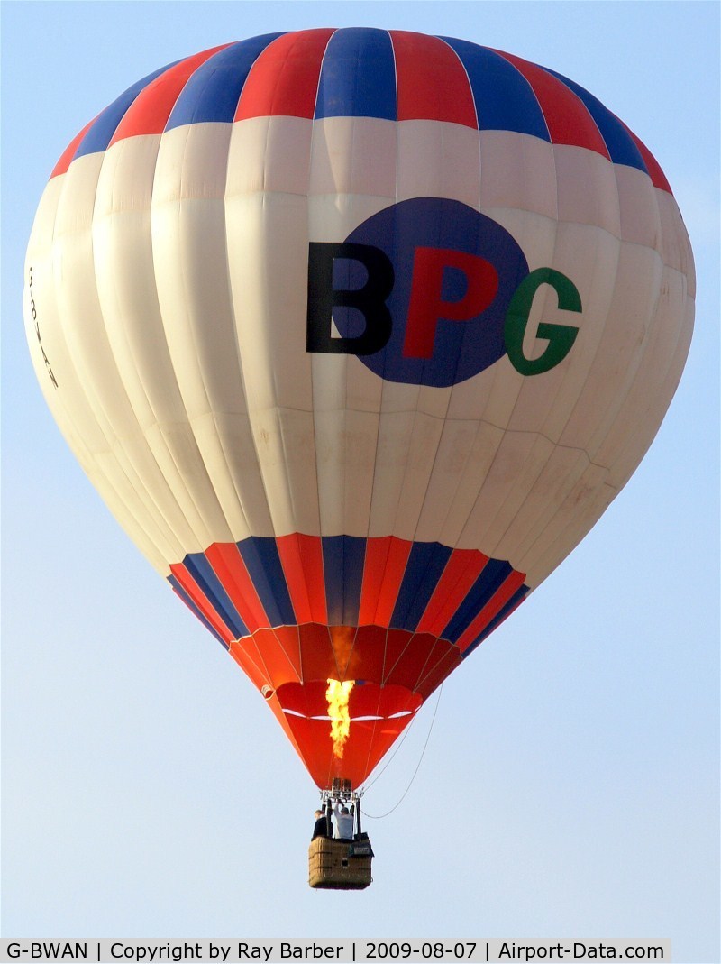 G-BWAN, 1995 Cameron Balloons N-77 C/N 3499, Cameron N-77 HAFB [3499]  Ashton Court-Bristol~G 07/08/2009