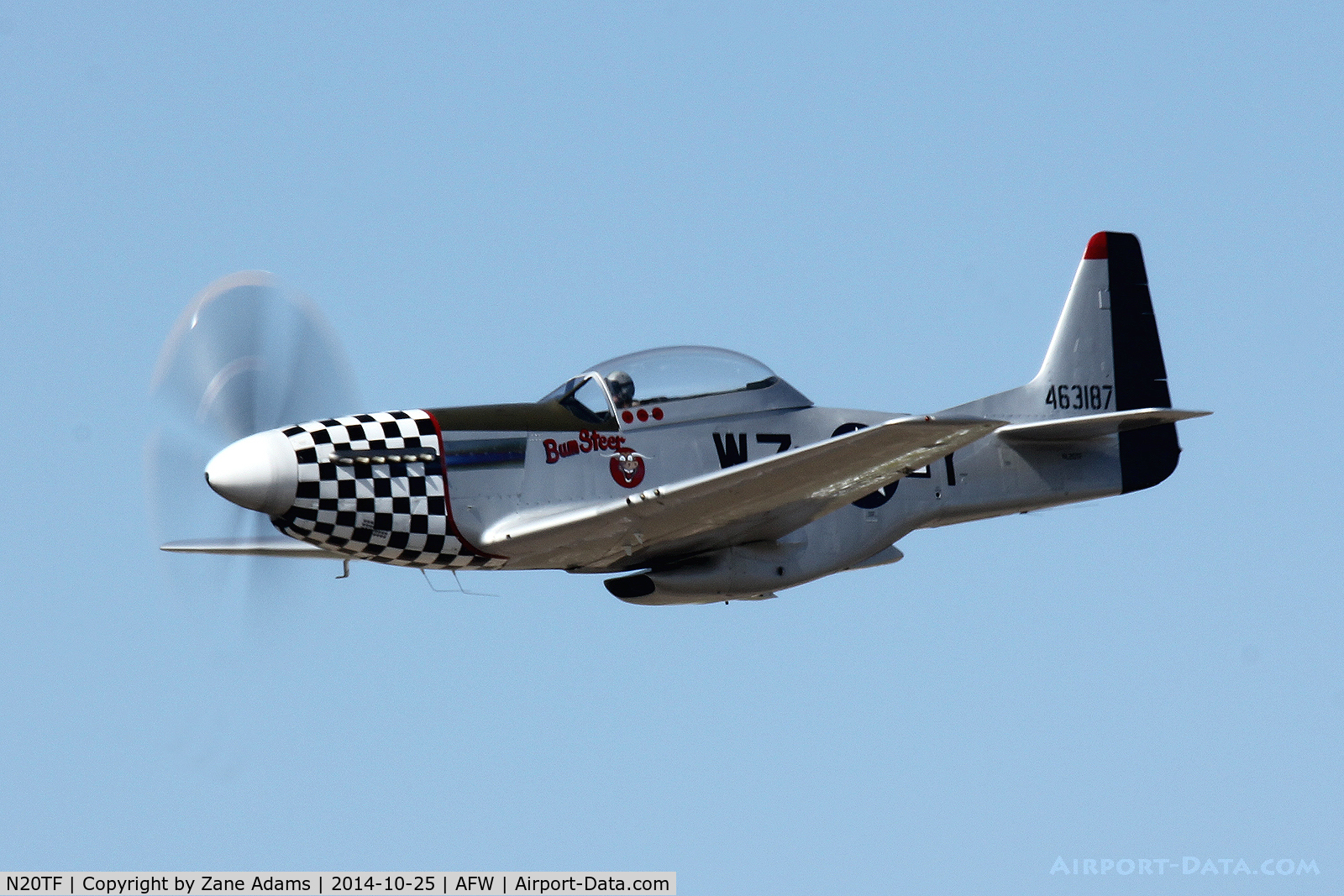 N20TF, 1967 North American (Cavalier) TF-51D Mustang C/N AF67-14866, At the 2014 Alliance Airshow - Fort Worth, TX
