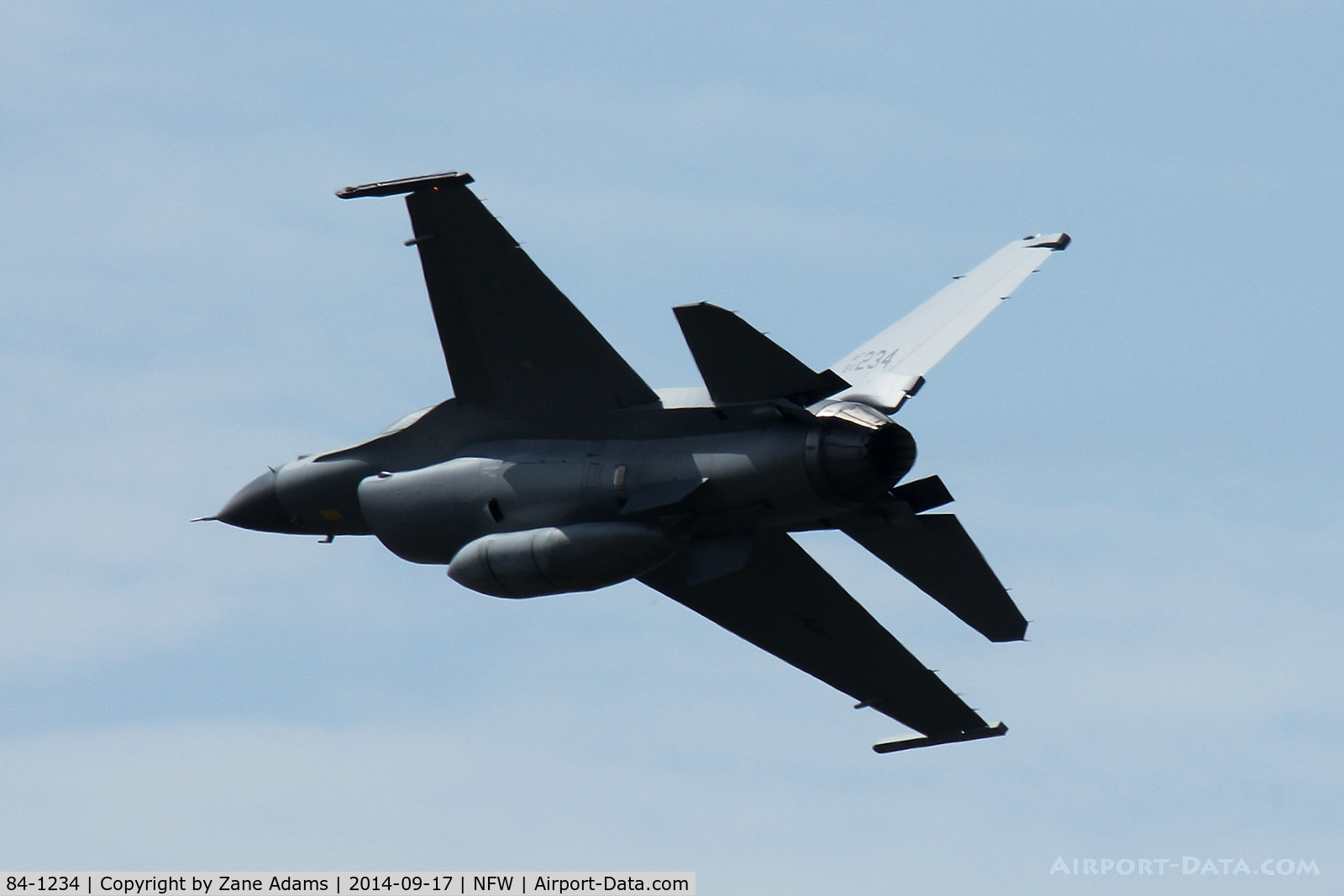 84-1234, 1984 General Dynamics F-16C Fighting Falcon C/N 5C-71, F-16, departing NASJRB Fort Worth