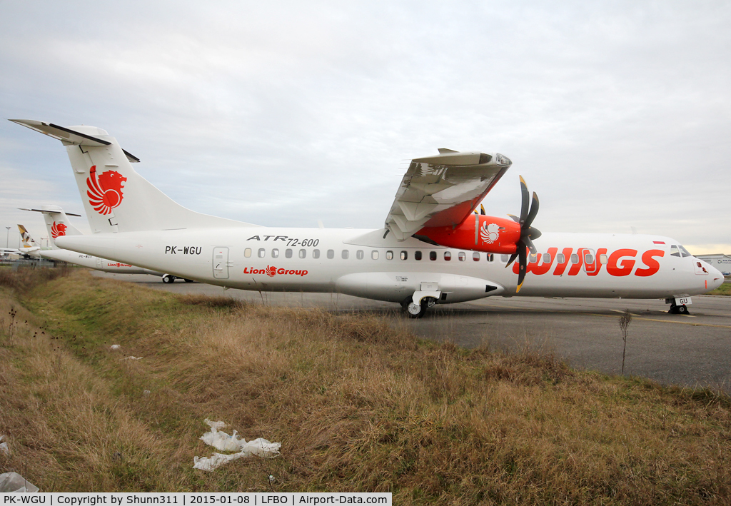 PK-WGU, 2014 ATR 72-600 C/N 1225, Still stored @ LFBO at Latecoere Aeroservices facility