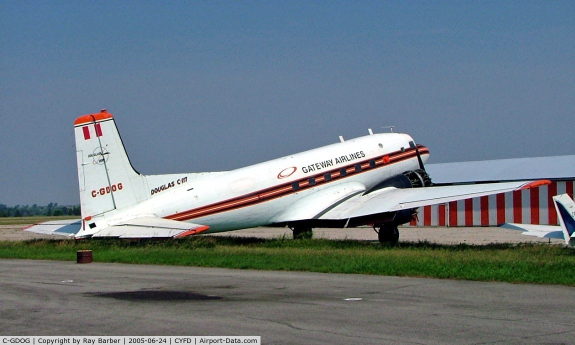 C-GDOG, 1951 Douglas R4D-8 C/N 43374, Douglas DC-3C-117D [43374] (Gateway Airlines) Brantford~C 24/06/2005