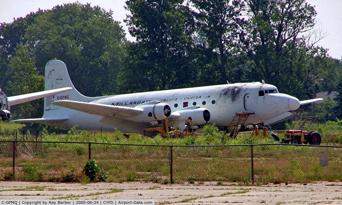 C-GFMQ, 1944 Douglas C54E-DC C/N 27265, Douglas C-54E-1-DO Skymaster [27265] (Millardair) Brantford~C 24/06/2005