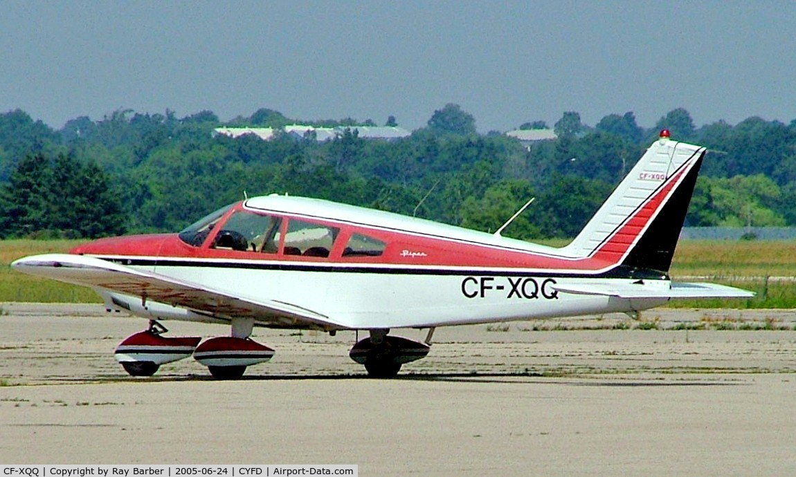 CF-XQQ, 1969 Piper PA-28-180 Cherokee D C/N 28-5143, Piper PA-28-180 Cherokee D [28-5143] Brantford~C 24/06/2005