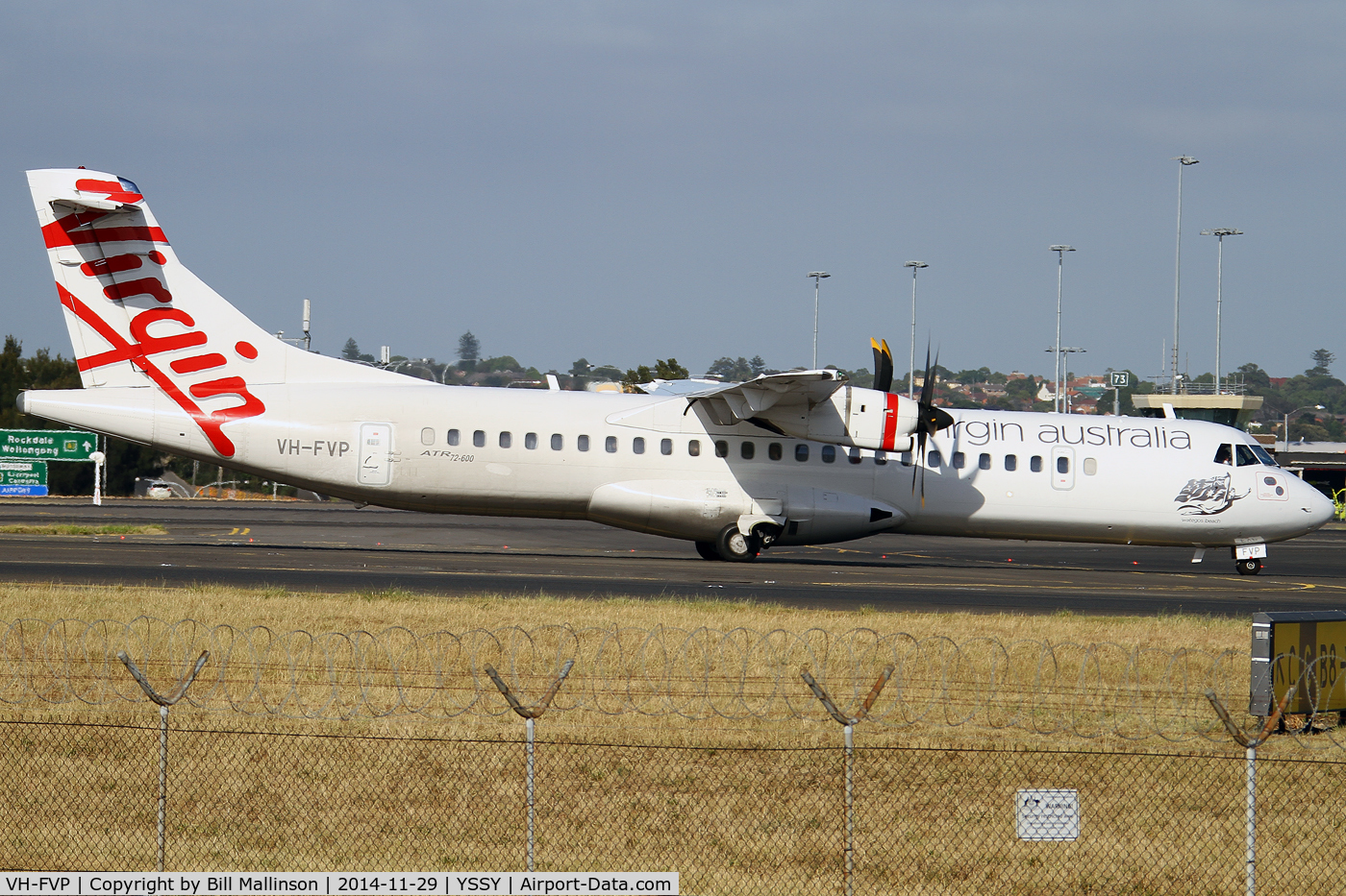 VH-FVP, 2012 ATR 72-212A C/N 1025, TAXIING FROM 34r