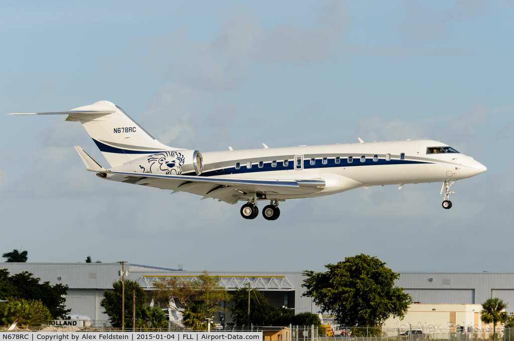 N678RC, Bombardier BD-700-1A11 Global 5000 C/N 9454, Ft. Lauderdale