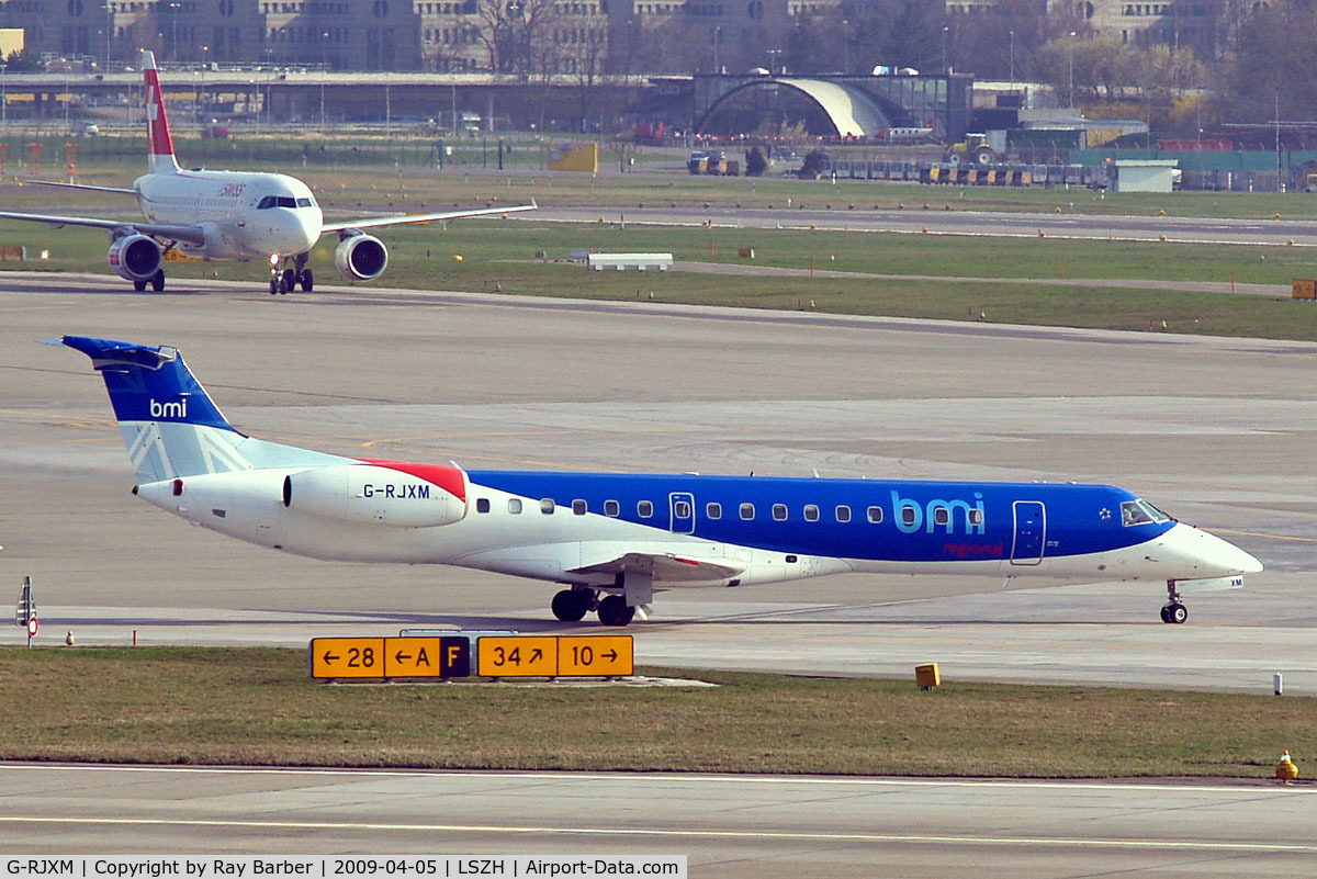 G-RJXM, 2000 Embraer ERJ-145MP (EMB-145MP) C/N 145216, Embraer ERJ-145MP [145216] (bmi Regional) Zurich~HB 05/04/2009