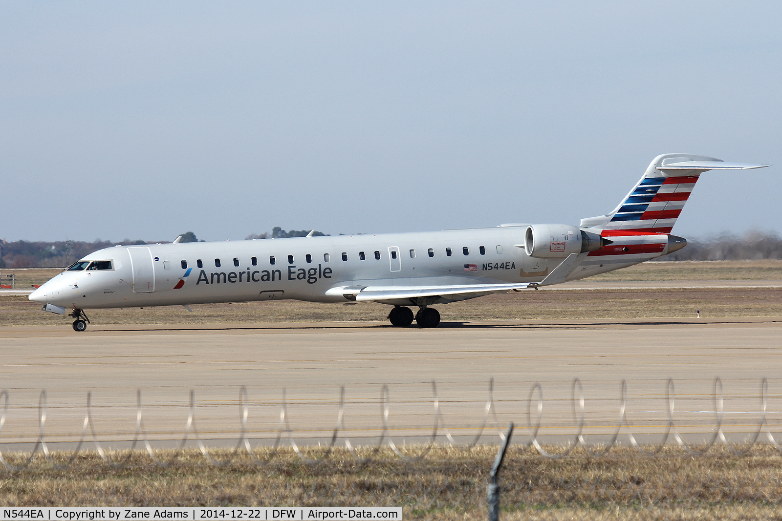 N544EA, Bombardier CRJ-702 (CL-600-2C10) Regional Jet C/N 10324, At DFW Airport