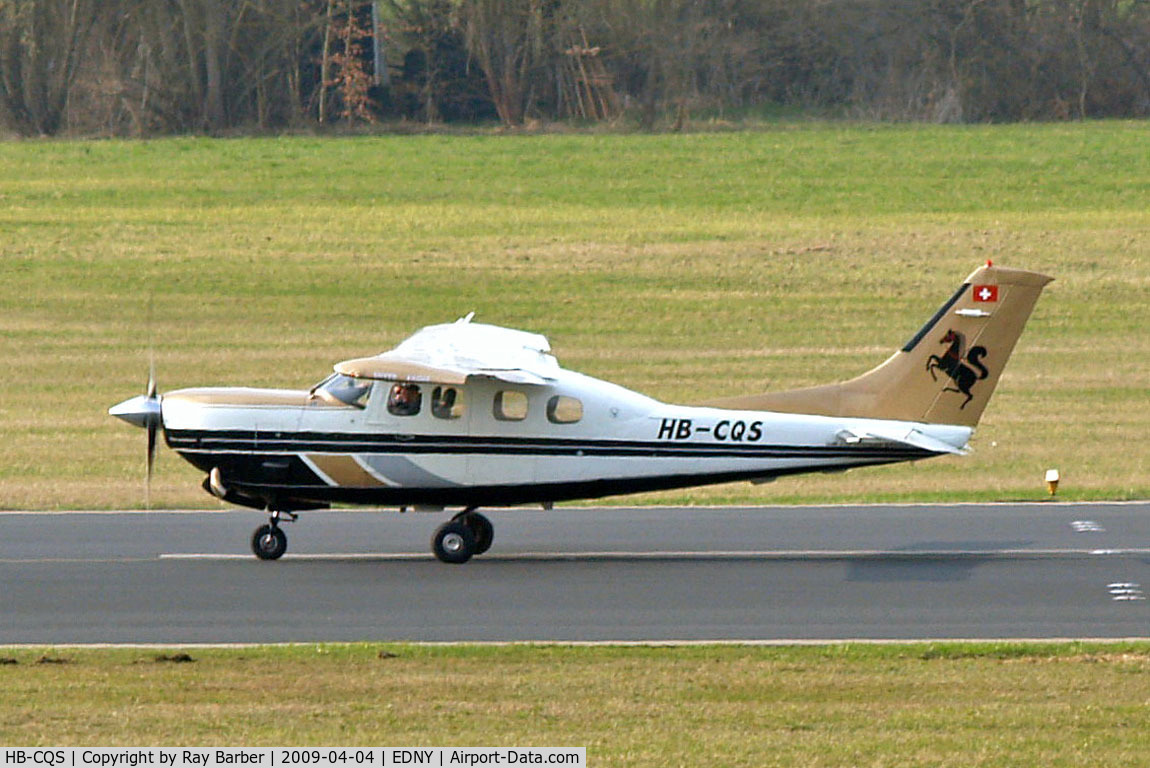 HB-CQS, 1979 Cessna P210N Pressurised Centurion C/N P21000167, Cessna P.210N Pressurized Centurion [P210-00167] Friedrichshafen~D 04/04/2009