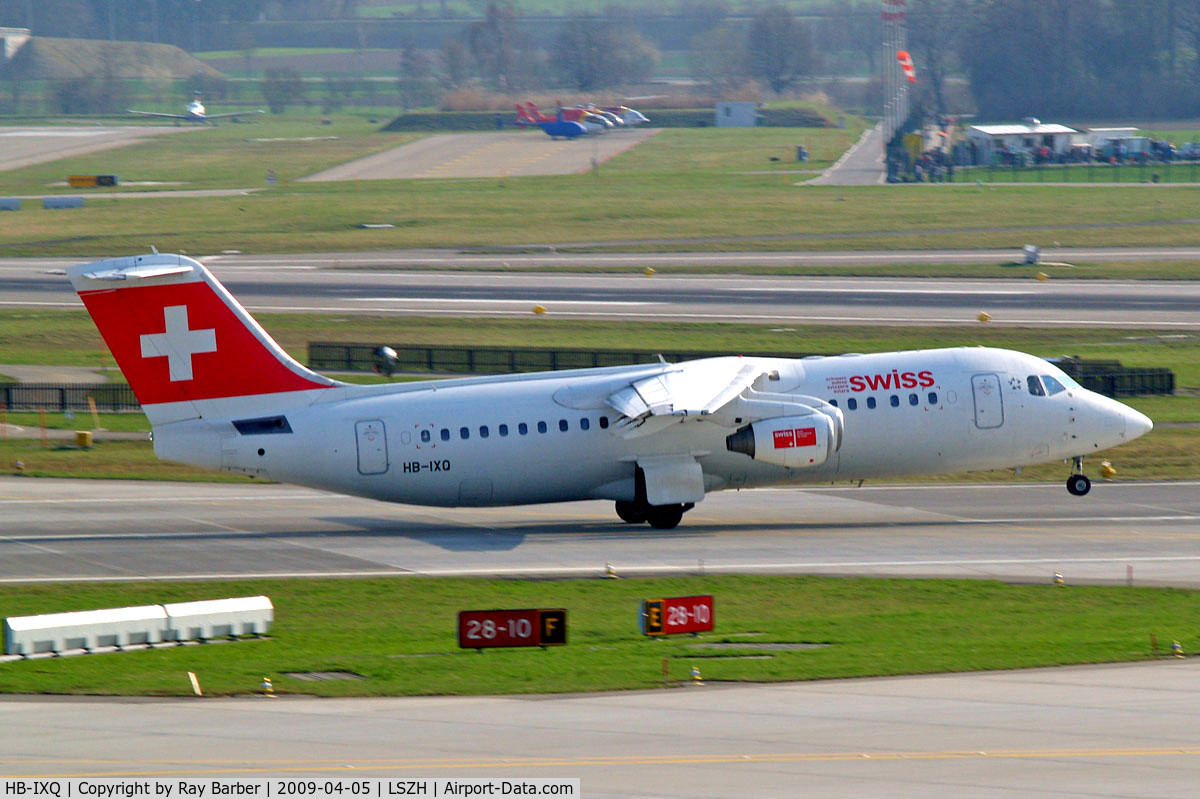 HB-IXQ, 1996 British Aerospace Avro 146-RJ100 C/N E3282, BAe 146RJ-100 [E3282] (Swiss European Air Lines) Zurich~HB 05/04/2009