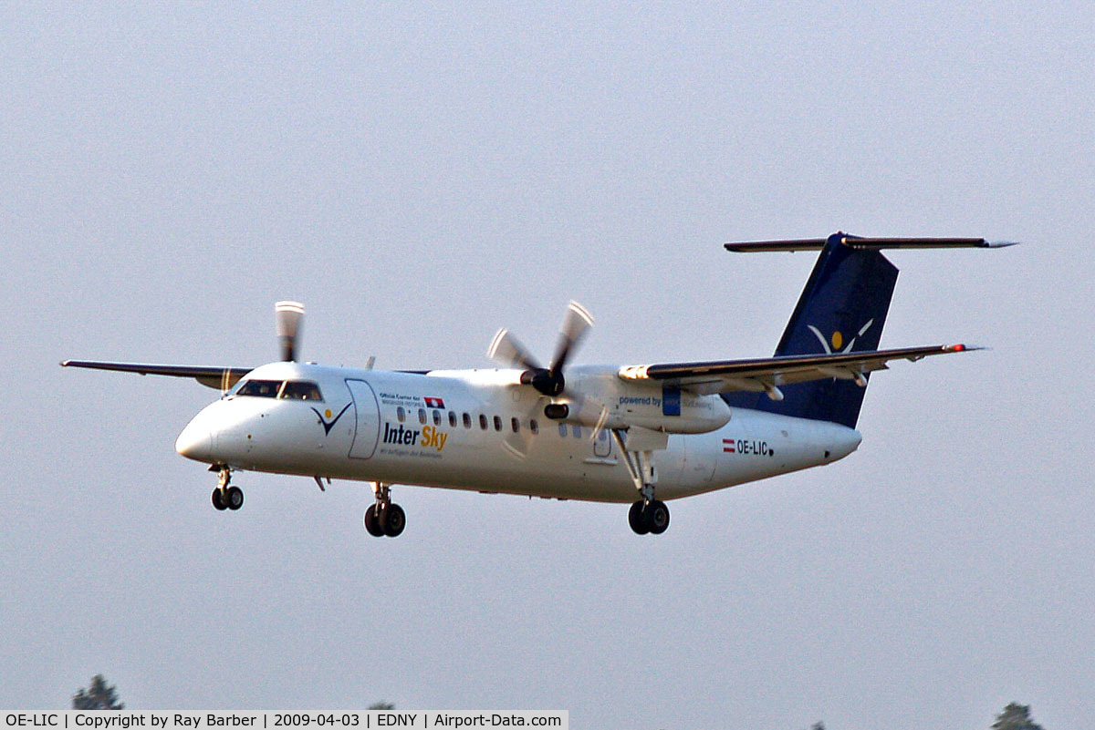 OE-LIC, 1997 De Havilland Canada DHC-8-314 Dash 8 C/N 503, De Havilland Canada DHC-8Q-314 Dash 8 [503] (Intersky) Friedrichshafen~D 03/04/2009