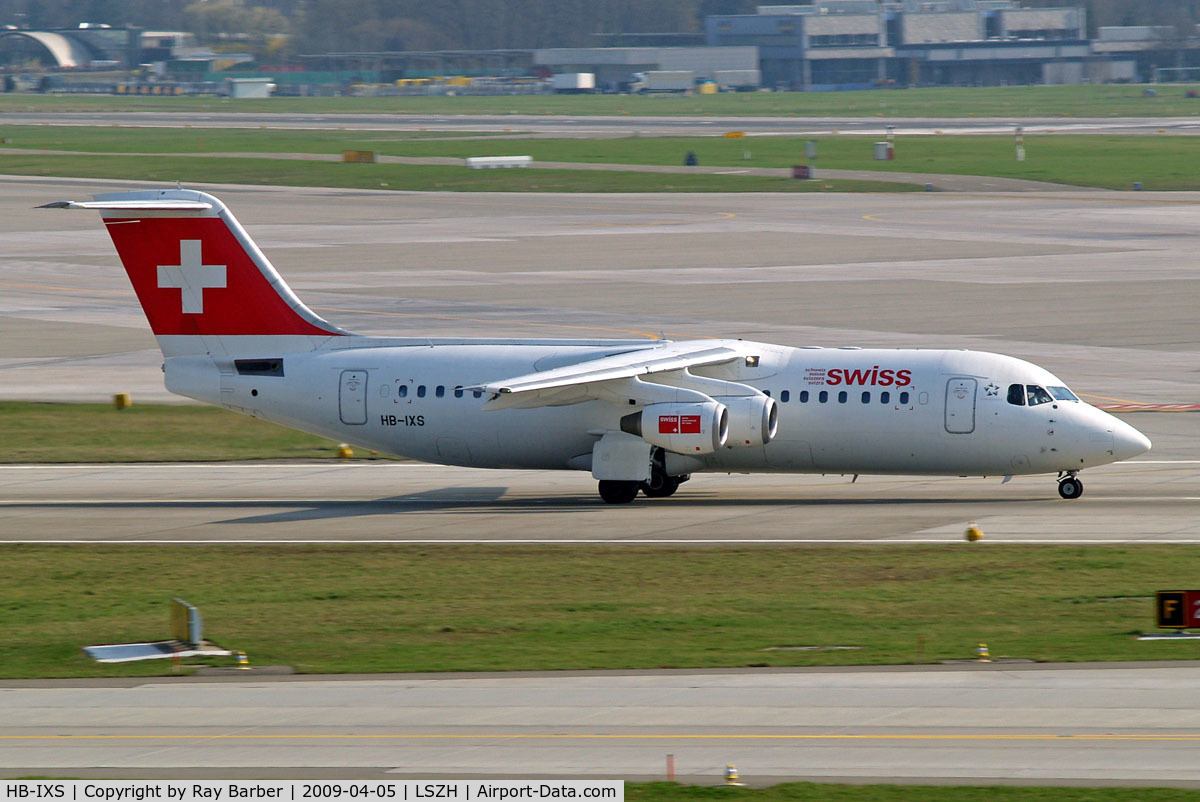 HB-IXS, 1995 British Aerospace Avro 146-RJ100 C/N E3280, BAe 146RJ-100 [E3280] (Swiss European Air Lines) Zurich~HB 05/04/2009