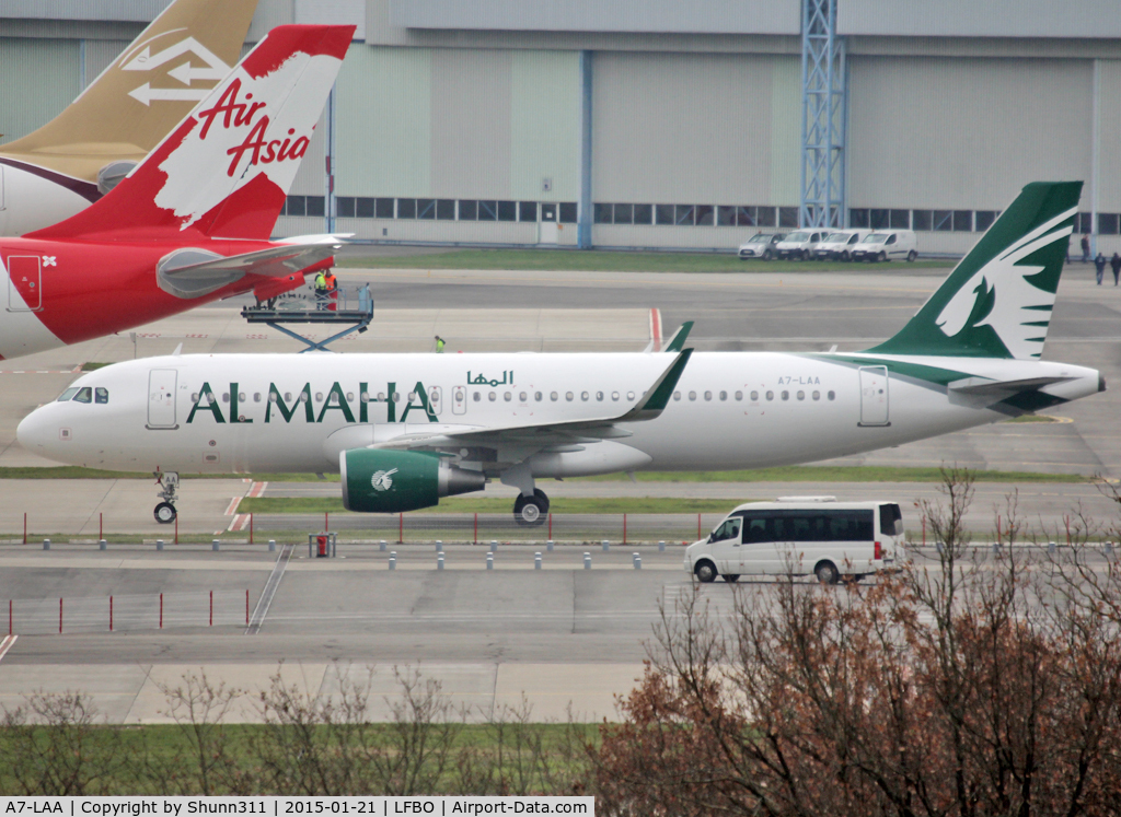 A7-LAA, 2014 Airbus A320-214 C/N 6347, Actually stored @ LFBO and reverted test registration since this pic. A7-ALA Ntu