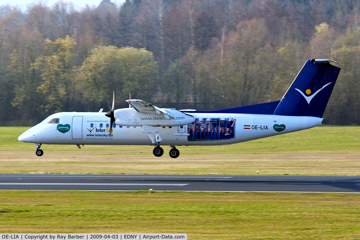 OE-LIA, 1997 De Havilland Canada DHC-8-314 Dash 8 C/N 505, De Havilland Canada DHC-8Q-314 Dash 8 [505] (Intersky) Friedrichshafen~D 03/04/2009