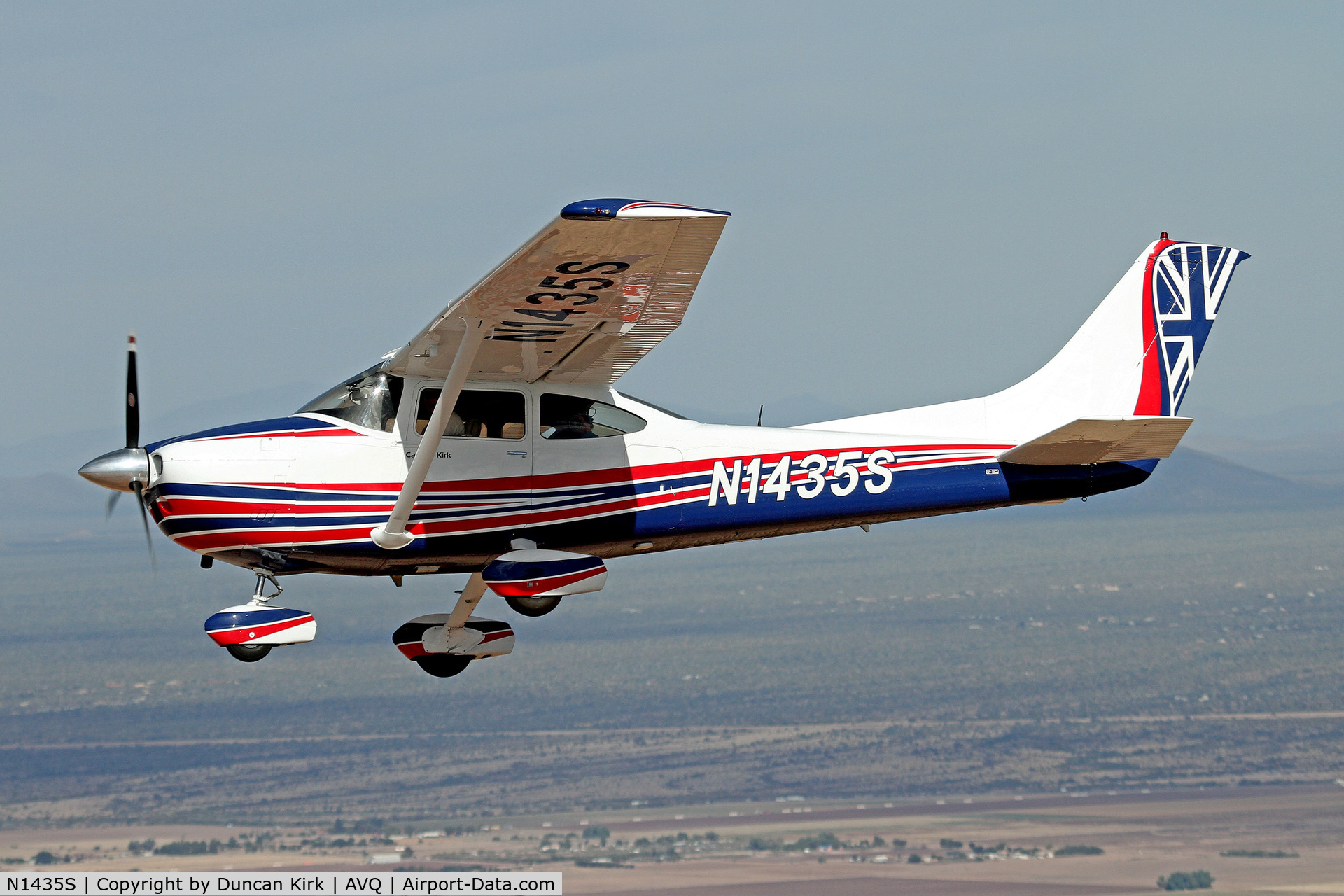 N1435S, 1976 Cessna 182P Skylane C/N 18264983, Air to air of my plane near Marana, AZ