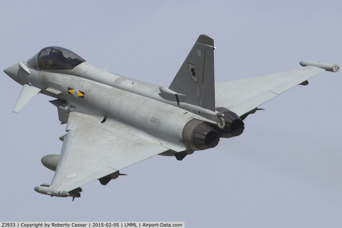 ZJ933, 2006 Eurofighter EF-2000 Typhoon FGR4 C/N 0108/BS024, Departing East to Oman part of AscotFlight9645