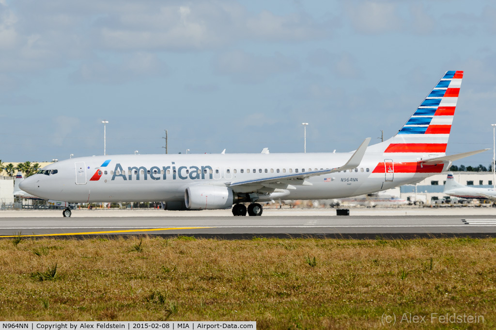 N964NN, 2014 Boeing 737-823 C/N 31210, Miami