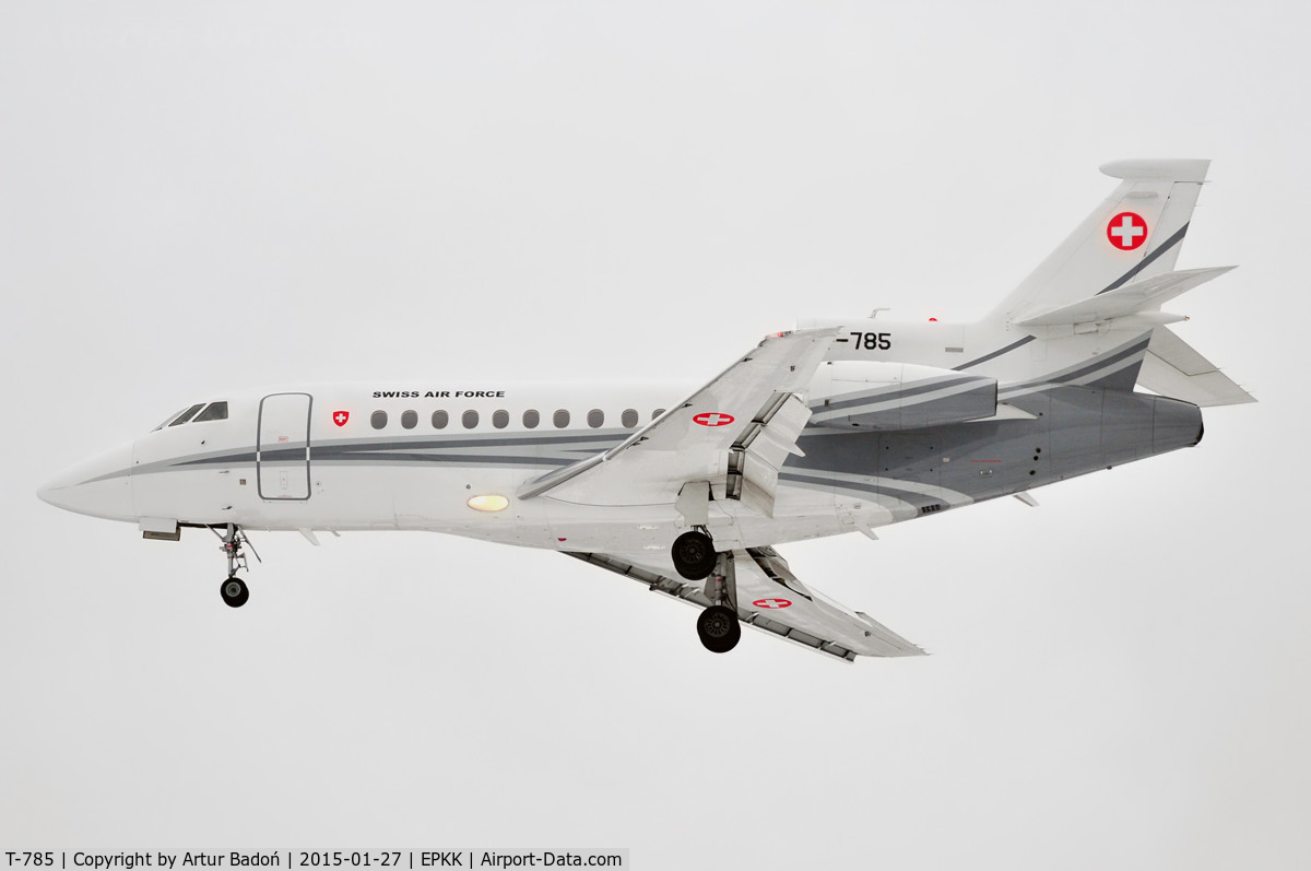 T-785, 2007 Dassault Falcon 900EX EASy II C/N 195, Swiss Air Force