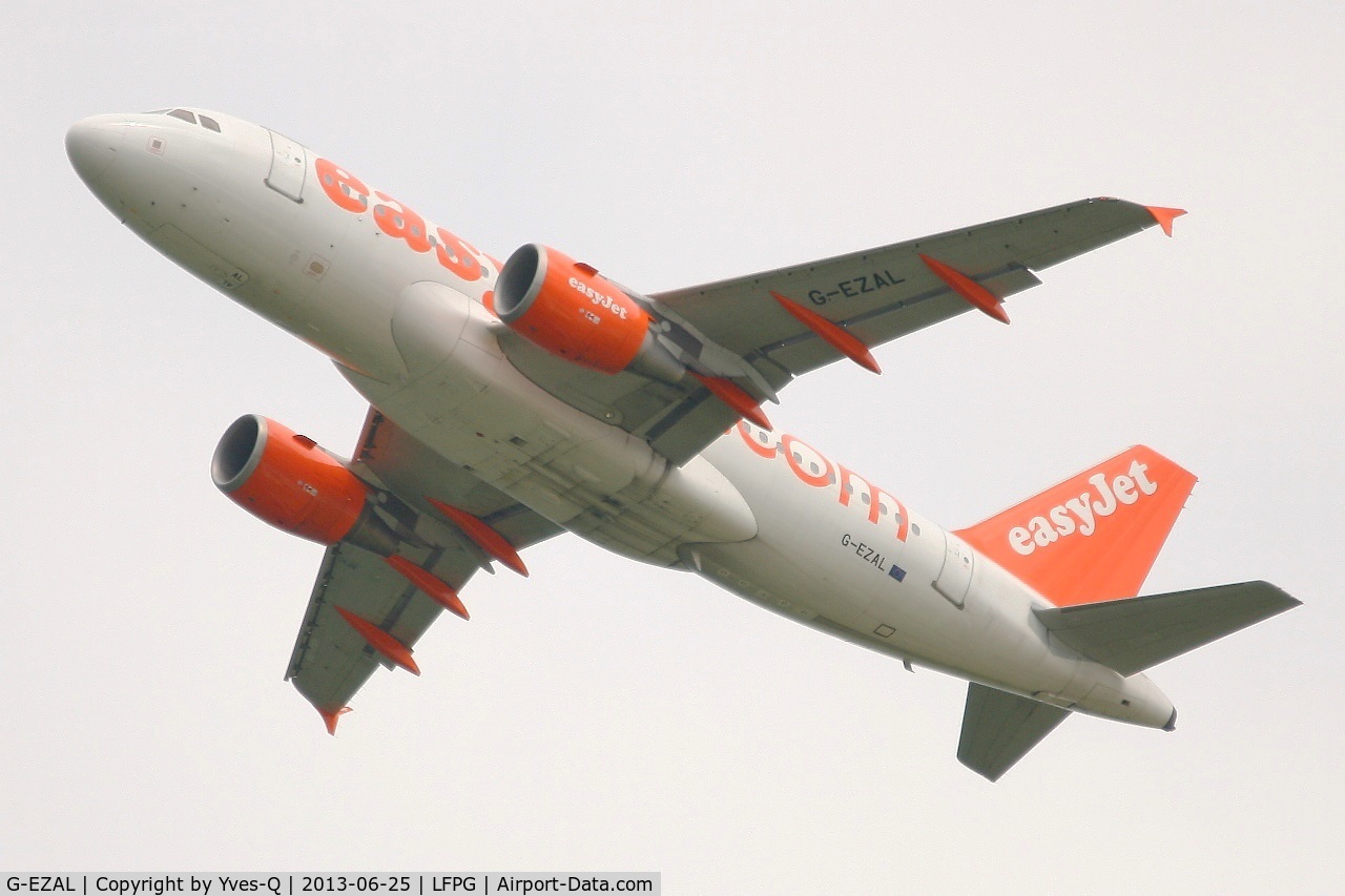 G-EZAL, 2006 Airbus A319-111 C/N 2754, Airbus A319-111, Take off rwy 27L, Roissy Charles De Gaulle airport (LFPG-CDG)