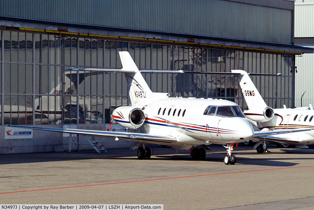 N3497J, 2008 Hawker Beechcraft 750 C/N HB-27, Hawker-Siddeley 125/750 [HB-27] Zurich~HB 07/04/2009