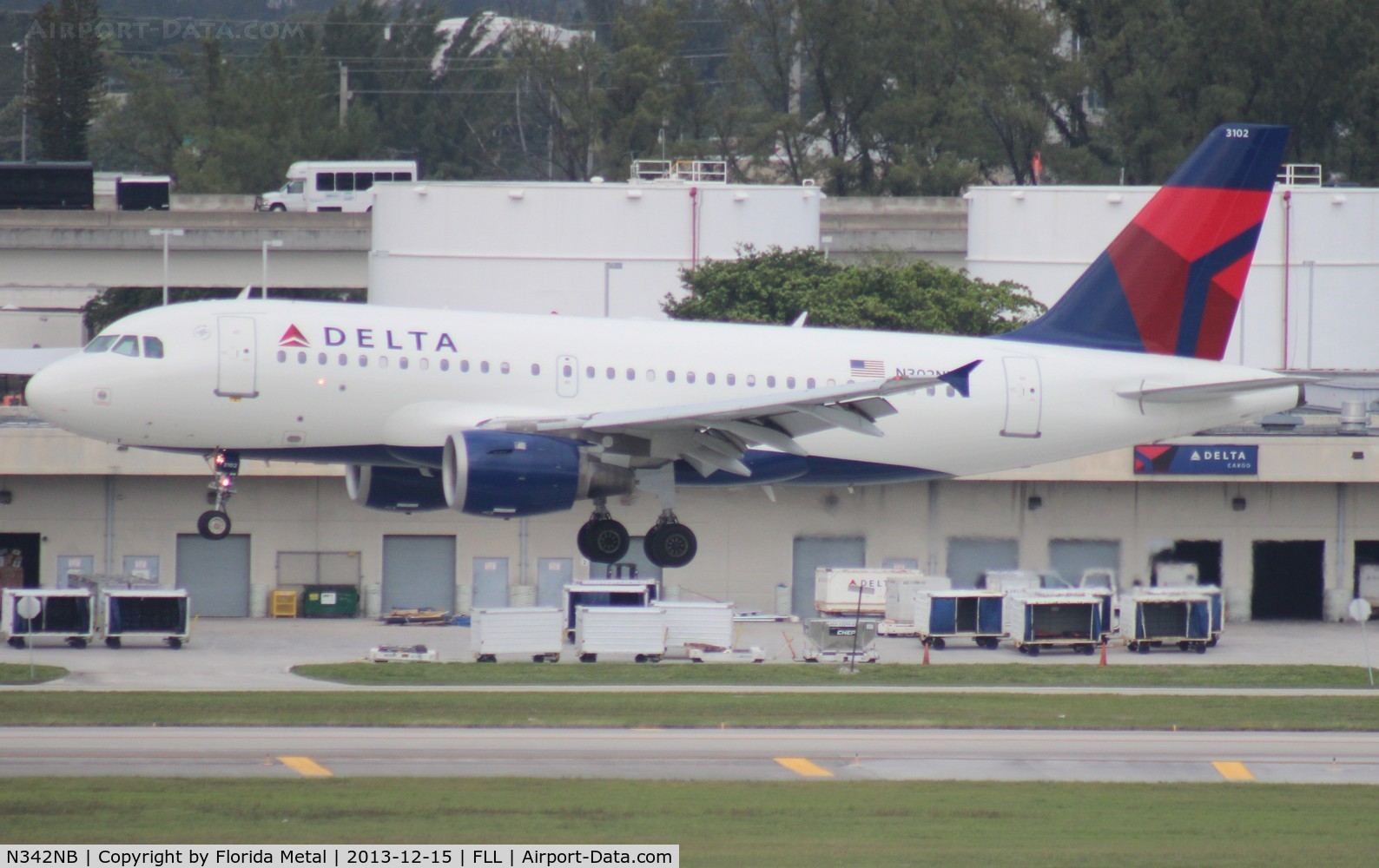 N342NB, 2002 Airbus A319-114 C/N 1746, Delta