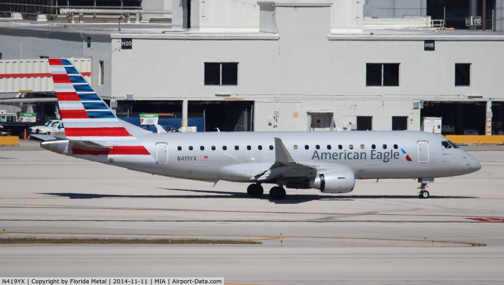 N419YX, 2013 Embraer 175LR (ERJ-170-200LR) C/N 17000384, Eagle E175