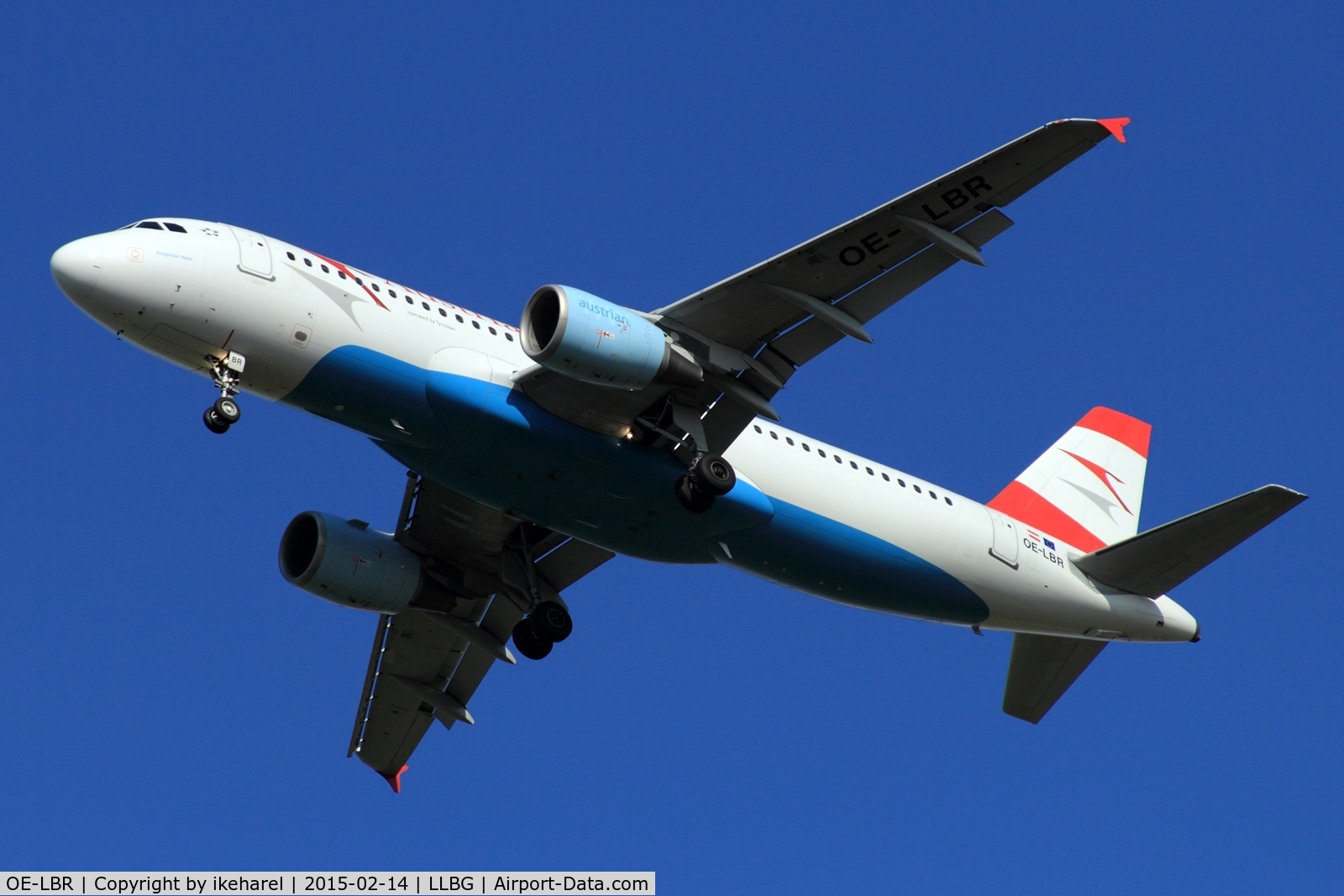 OE-LBR, 2000 Airbus A320-214 C/N 1150, Austrian fly in from Vienna, landing runway 30.