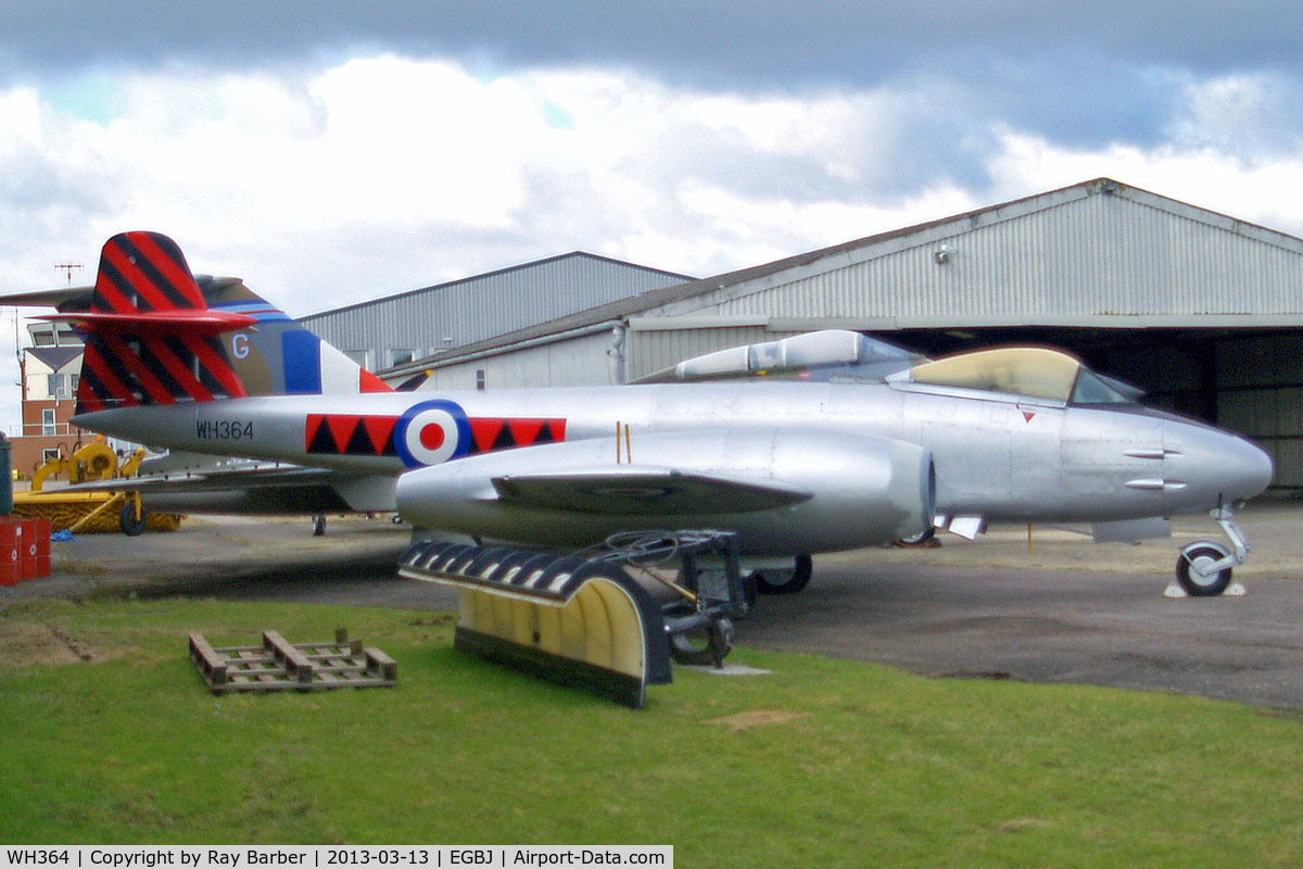 WH364, Gloster Meteor F.8 C/N Not found WH364, Gloster Meteor F.8 [WH364] (Royal Air Force) Staverton~G 13/03/2013