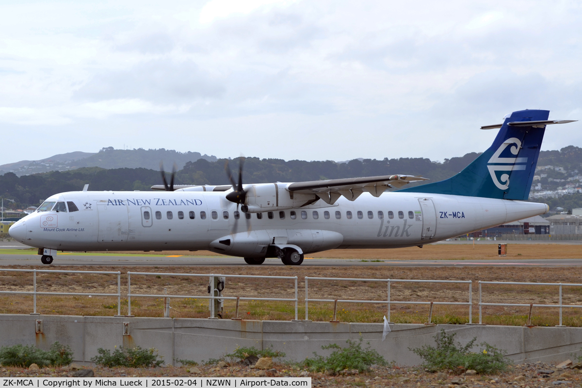 ZK-MCA, 1999 ATR 72-212A C/N 597, At Wellington