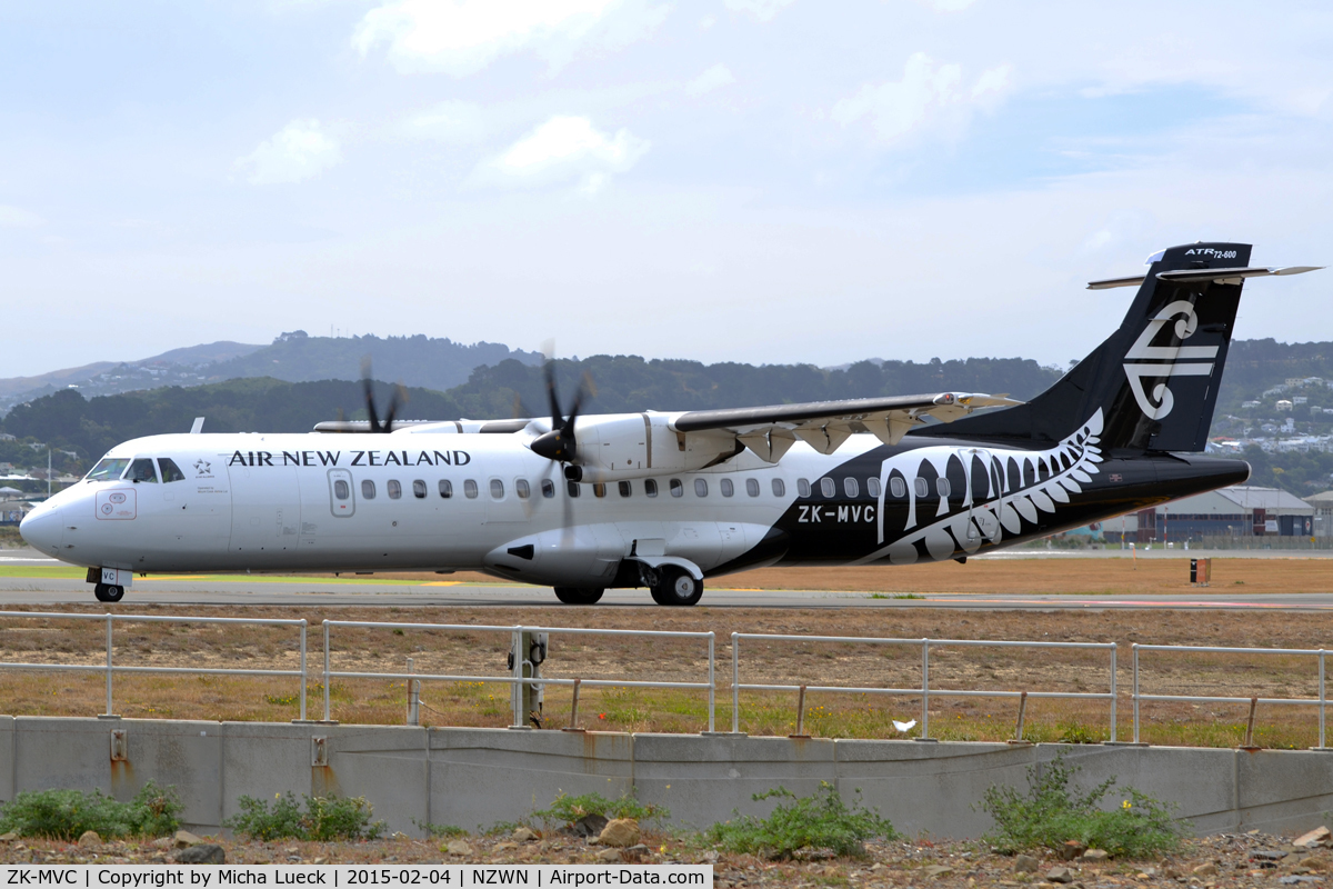 ZK-MVC, 2013 ATR 72-600 C/N 1084, At Wellington