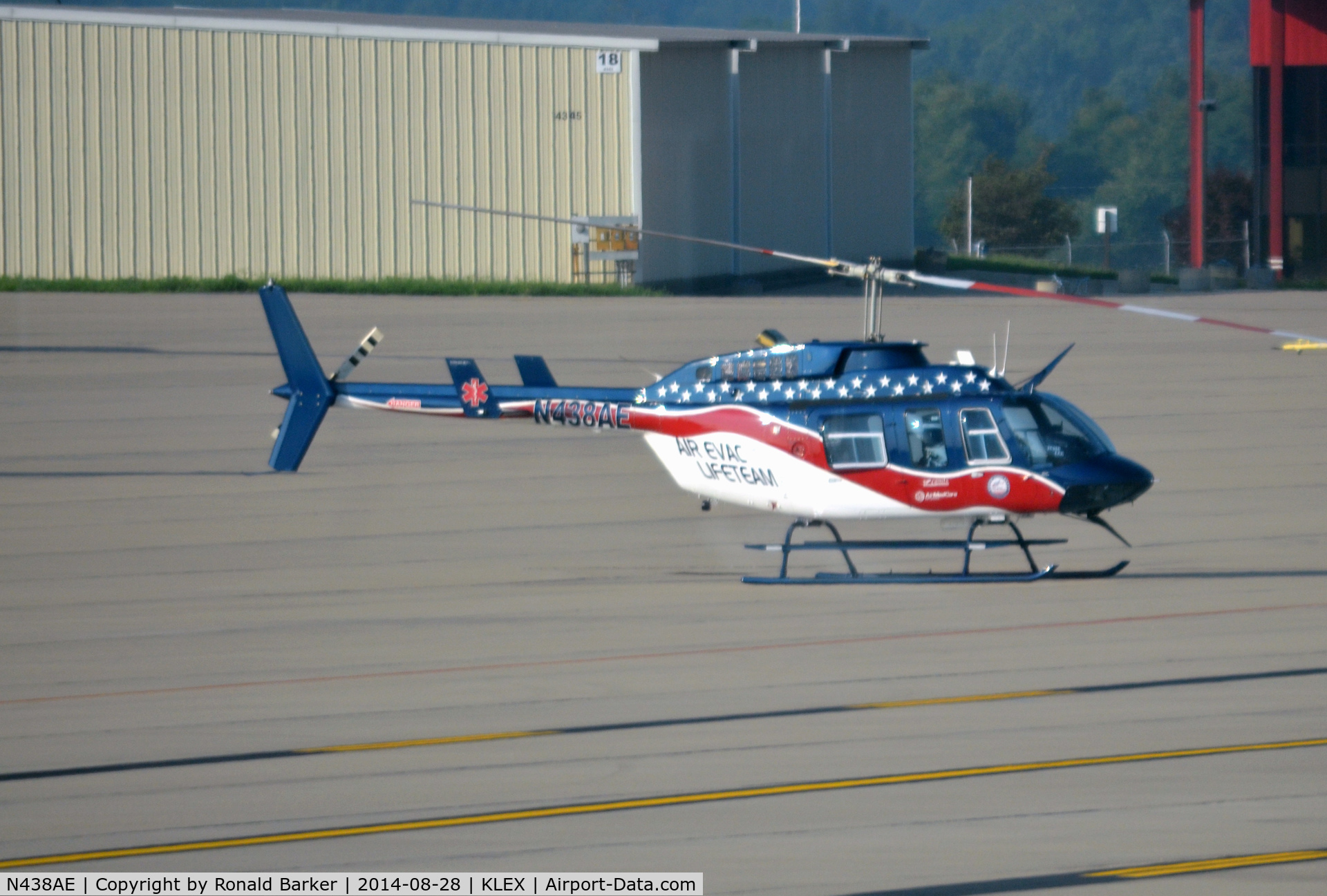 N438AE, 2007 Eurocopter-Kawasaki EC-145 (BK-117C-2) C/N 9147, Lexington