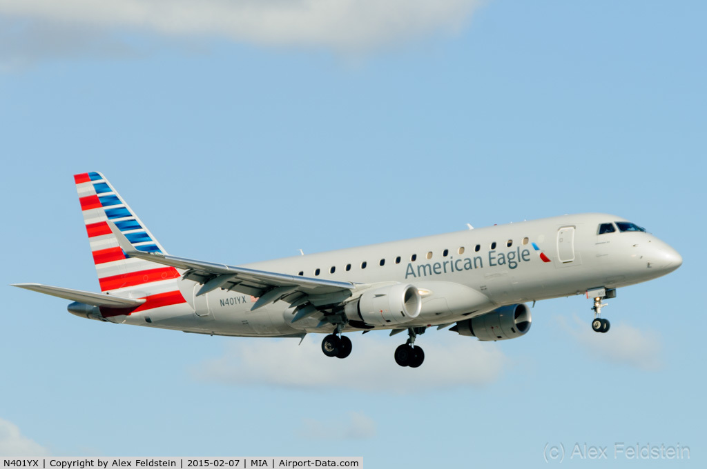 N401YX, 2013 Embraer 175LR (ERJ-170-200LR) C/N 17000363, Miami